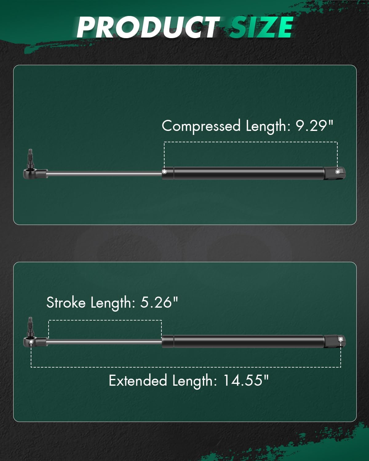 SCITOO Window Glass Struts fit for Jeep for Grand Cherokee 1999 2000 2001 2002 2003 2004 Rear Lift Support Shocks 4528 SG314022 14.55" 27Lbs