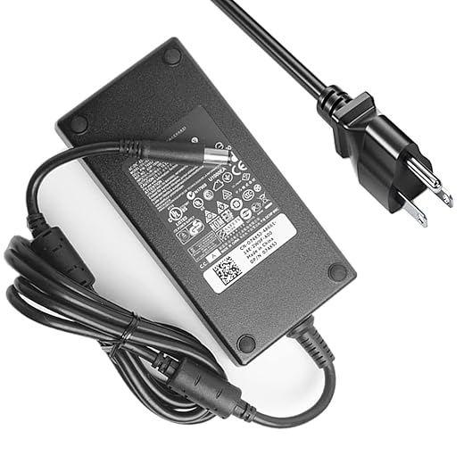 180W AC Adapter Fit for Dell Precision 7510 7520 7530 7540 7550 Laptop Charger 180 Watt Dell Power Supply Cord