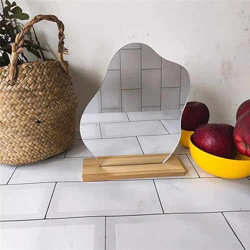Miniatura 5 de Espejo de maquillaje acrílico para escritorio con soporte decoración de escritorio estética tablero de mesa sin marco para dormitorio sala de estar