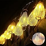 Baihemiya Gold Moroccan LED String Lights Curtain Christmas Light for Indoor, Bedroom, Patio, Lawn, Landscape, Fairy Garden, Home, Wedding, Holiday, Christmas Tree, Halloween, Party (Length 4m)