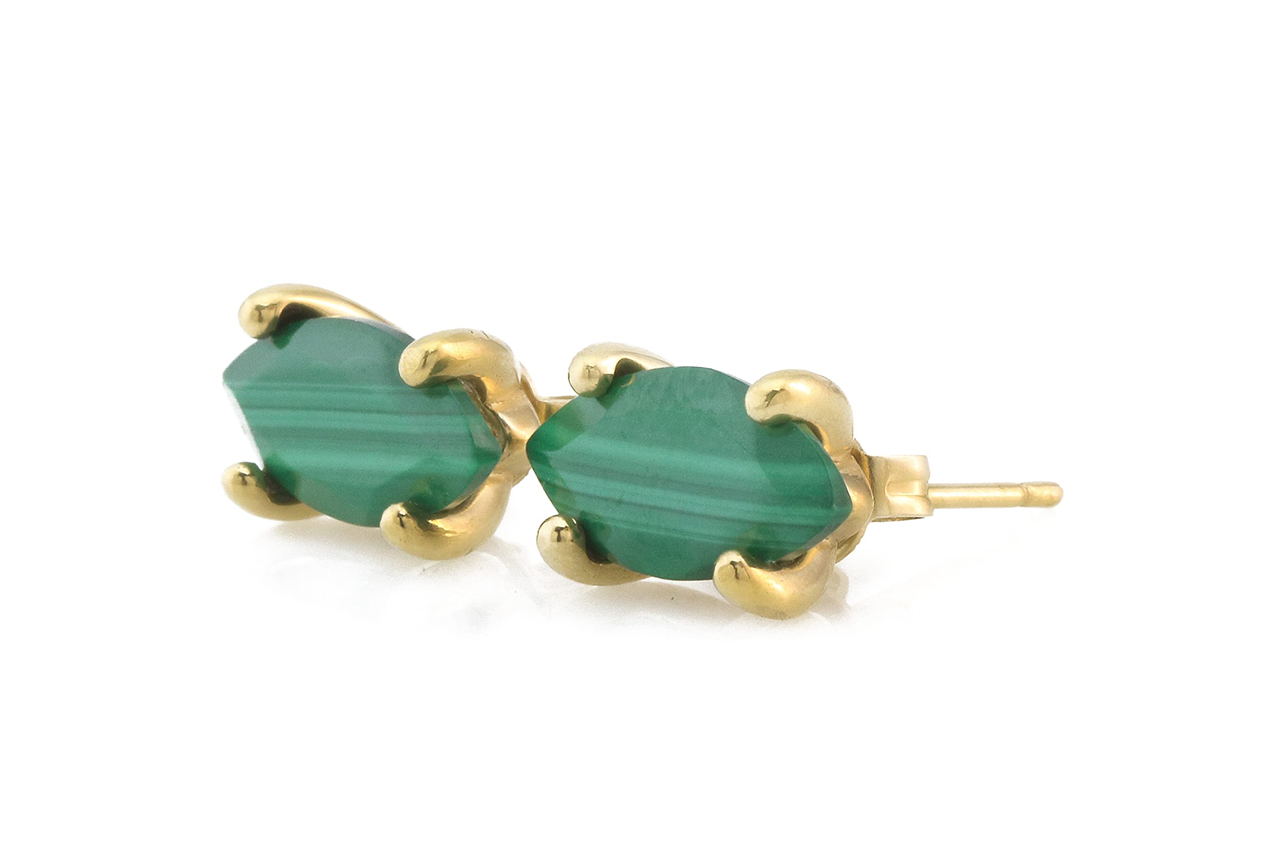 Boucles d'oreilles unique en malachite, cadeau idéal pour elle - 8