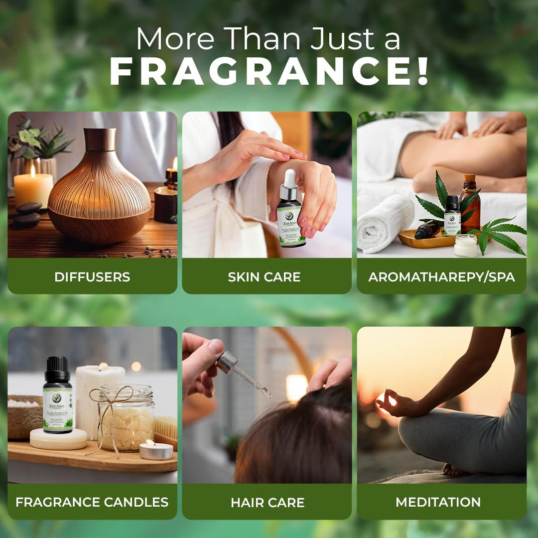 Zenaum Essences Daily Protection and purity trio 45ml | 100% pure tea tree, lemongrass and henna essential oil pack 3 (15ml each). Protect immunity, detox and everyday skin | Use of Defuser, Skincare and Wellness | GMP, ifra, ISO certified Zenaum Essences Daily Protection and purity trio 45ml | 100% pure tea tree, lemongrass and henna essential oil pack 3 (15ml each). Protect immunity, detox and everyday skin | Use of Defuser, Skincare and Wellness | GMP, ifra, ISO certified