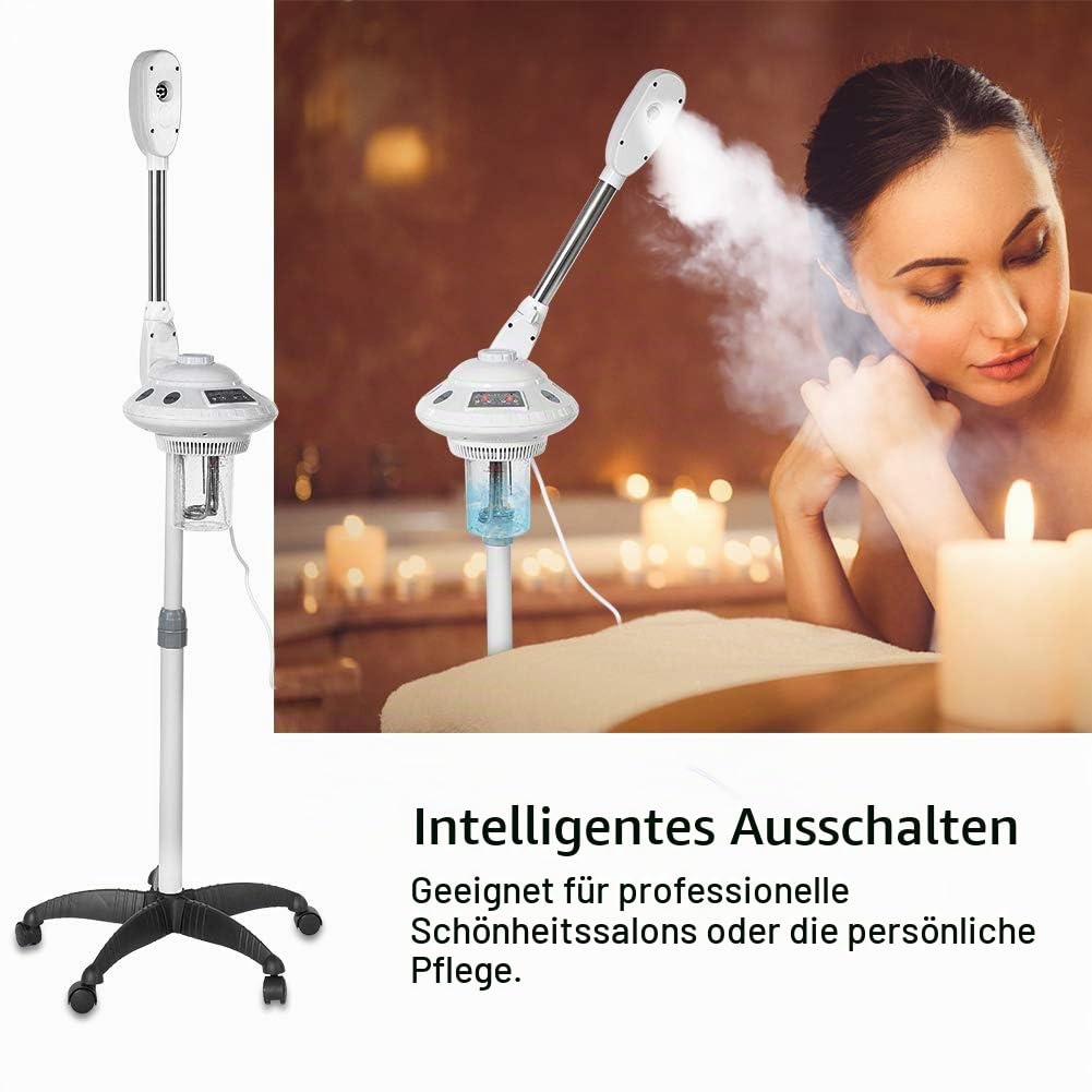 Gesichts Dampfer Ozon Bedampfer Dampfgerät Kosmetikstudio Gesichtssauna Verdampfe Luftbefeuchter Wippearm Einzelner Arm Gesichtsbehandlung Dampfer für Salon und Zuhause