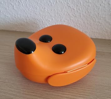IKEA Smaska beslenme kutusu, köpek kafası şeklinde, turuncu, bulaşık makinesinde yıkanabilir
