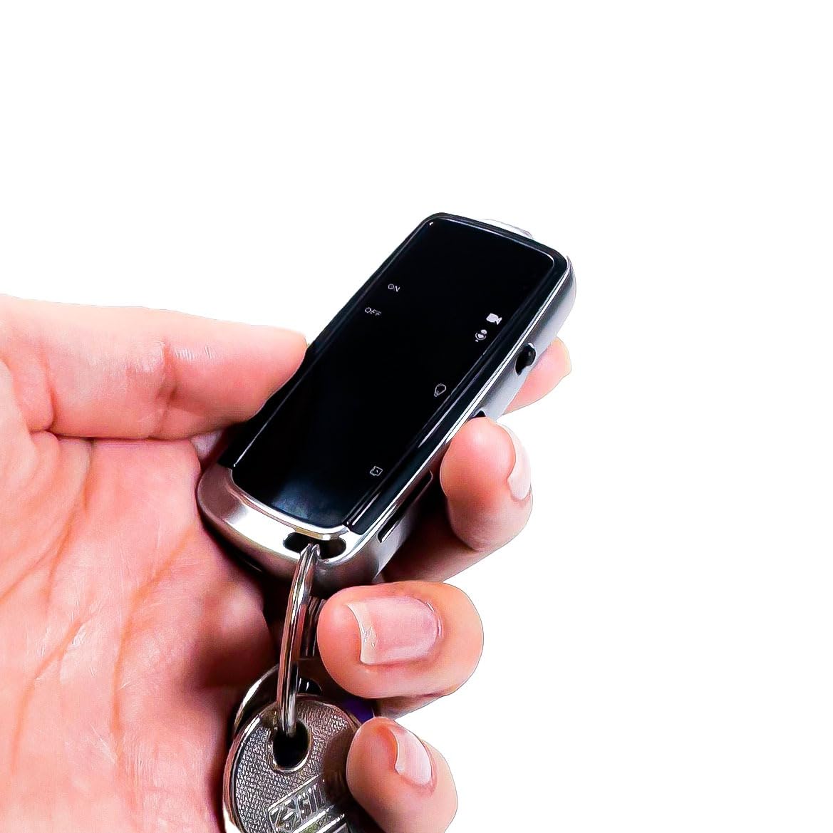 Caméra Keychain Facile à utiliser, Vidéo HD de Haute Qualité système One Touch pour Votre Sécurité (AV100)