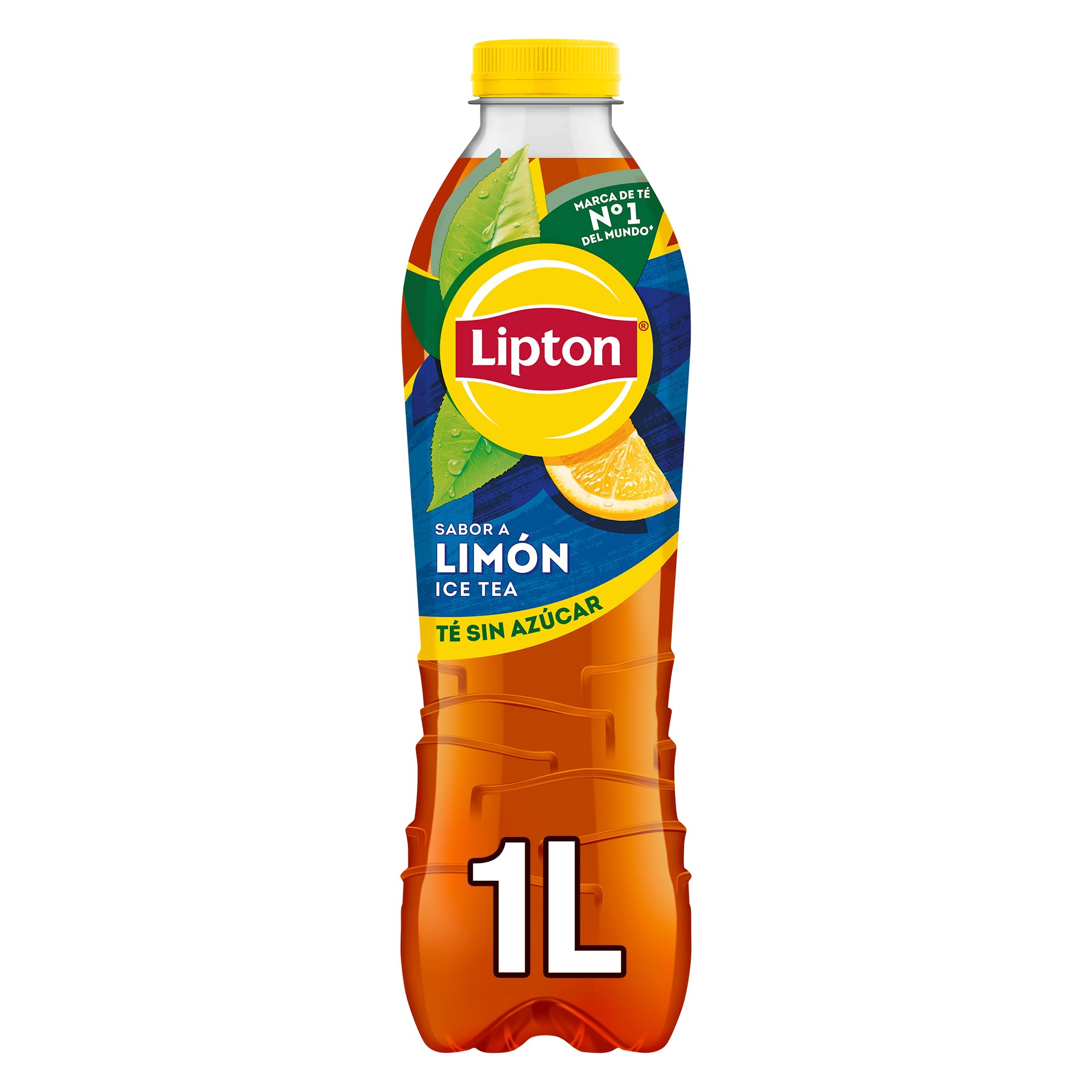 Lipton Té helado con sabor a limón, cero azúcar y bajo en calorías, botella de 1 litro