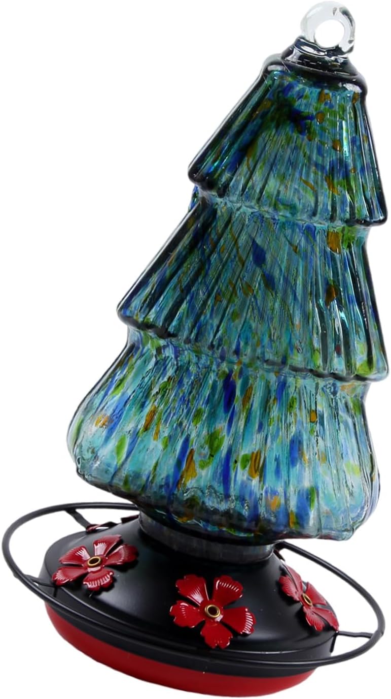 Bird Feeders Garden Decoration for Watching Birds Lover Hummingbird Outdoors with 5 Feeding Stations Large Capacity Glass