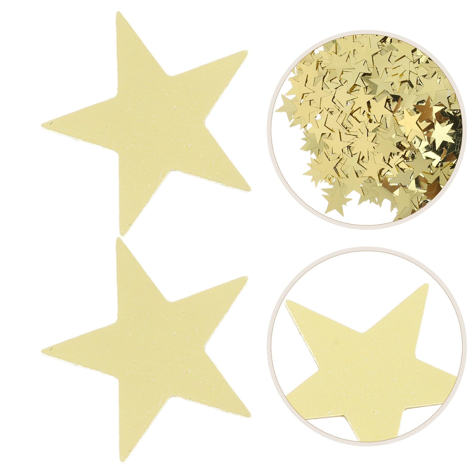 Ipetboom Goldene Sternenkonfetti 2cm aus PVC für Party Tischdekoration | 1 Beutel, Einheitliche Größe, Leicht zu Reinigen, Große Menge, Geeignet für Feier und Schulabschluss