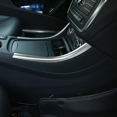 Miniatura 4 de YIWANG ABS cromo panel consola central ajuste etiqueta decoración para Mercedes Benz A/GLA/CLA clase 200 220 260 W176 A180 accesorio de coche