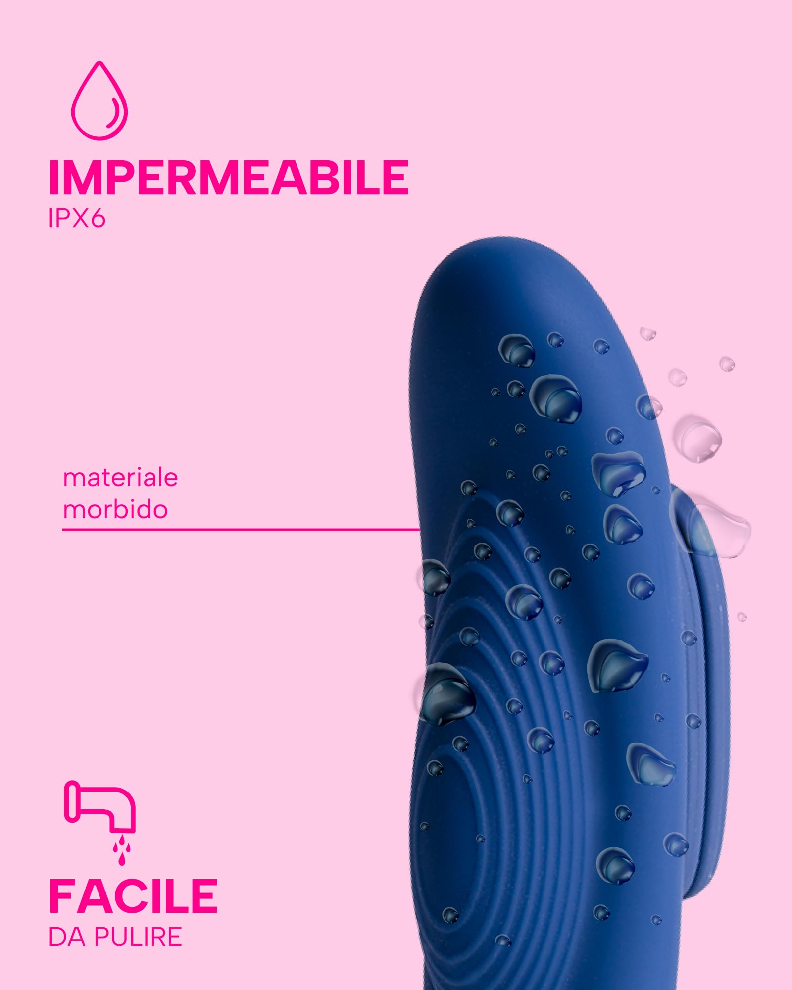 MySecretCase Stimolatore Clitoride Femminile con Comando a Distanza fino a 10m Mutandine Vibranti Ovetto Vibrante 7 Modalità di Vibrazioni e 4 Intensità Vibratoreper Donna Piccolo Impermeabile Blu