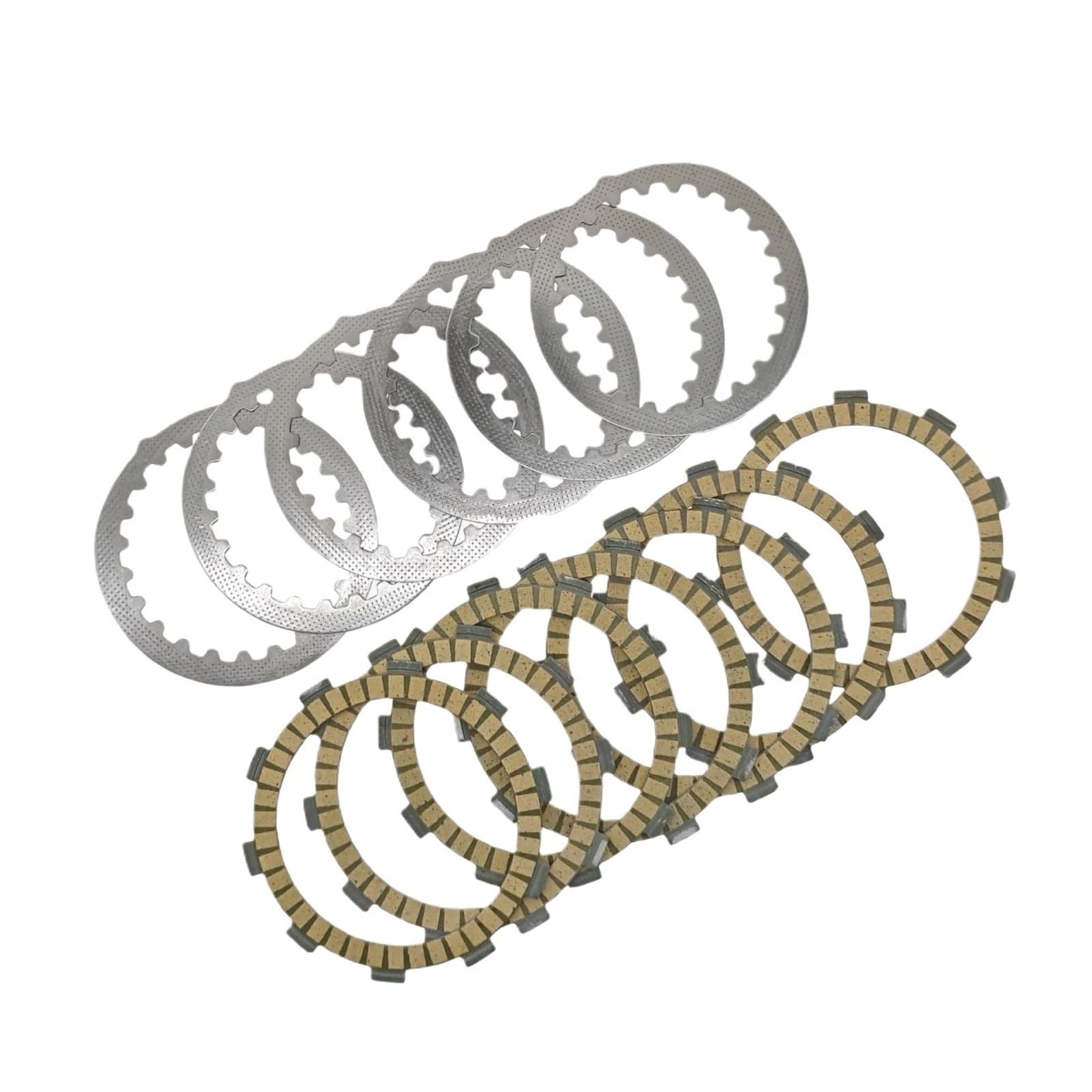 NKURTPC Motorcycle Sprocket Fit For DT125 DT230 DT125R DT125X DT125RE TDR125 TDR125R TZR125 Clutch Friction Plate Steel Disc(Paper Based Set)