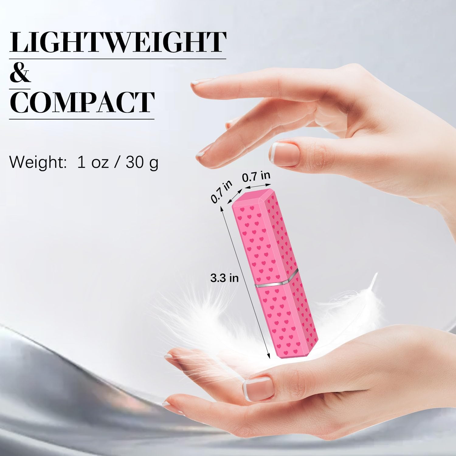 Cute Lipstick Lighter - Refillable Adjustable Soft Flame Butane Lighter, Pocket Lighter Delicate Gift for Women, Girls on Birthday, Anniversary, Parties (2Pcs Without Butane) image 2