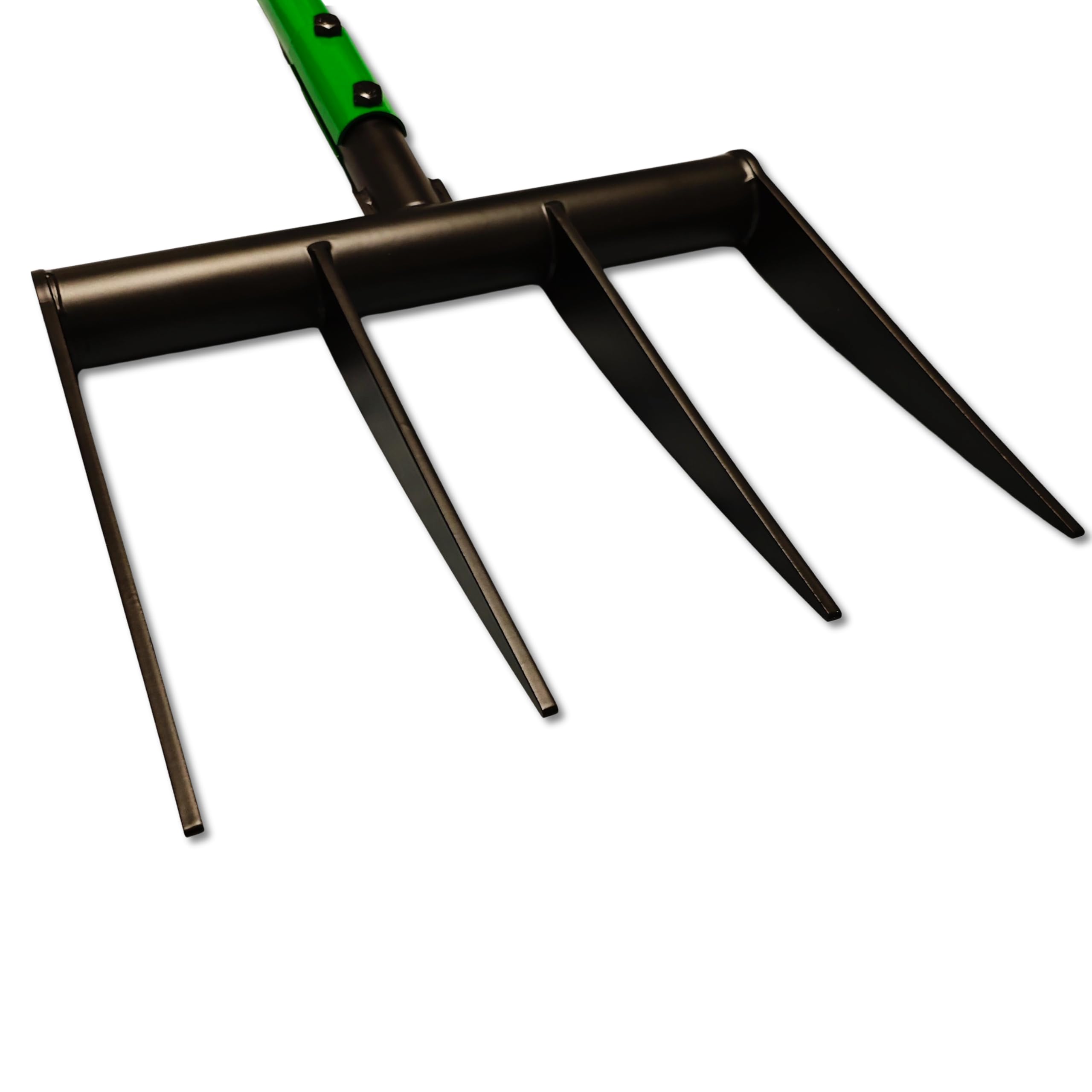 Broadfork - Forchetta per sepoltura con 4 denti in acciaio al carbonio, allentatore per terreno e aiuola, larghezza di lavoro 31 cm, lunghezza totale 105 cm, ventilazione manuale senza