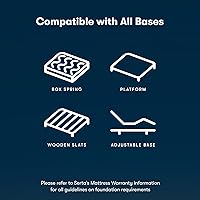 Vista 6 de Serta - 7 inch Cooling Gel Memory Foam Mattress, King Size, Medium-Firm, Supportive, CertiPur-US Certified, 100-Night Trial - for Ewe White