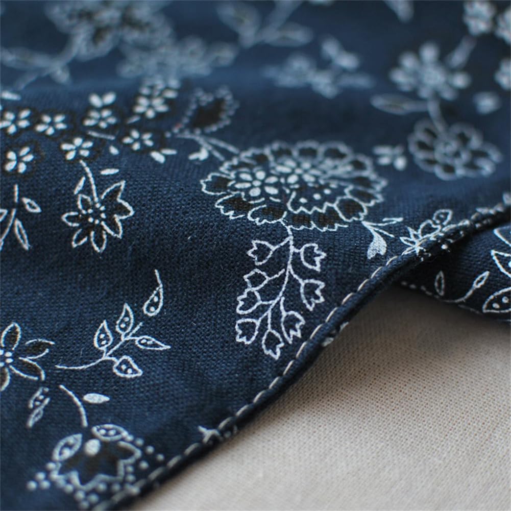 Amazon｜Xabelleネイビーブルーテーブルランナー 30 x 220cm 欧風植物