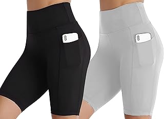 POOJARAN SAREE Shorts of Women's and Girls High Waisted Sportswear and Activewear with Full Length Side Pocket Stratchable...