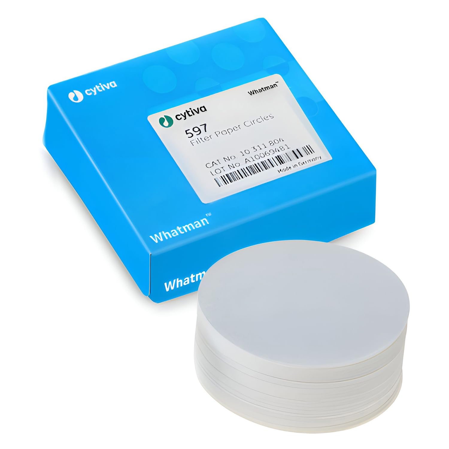 GE Bio-Sciences 10311862 Filter Paper, Grade 597, Circle, Cellulose, 12.7 mm Diameter (Pack of 1000)