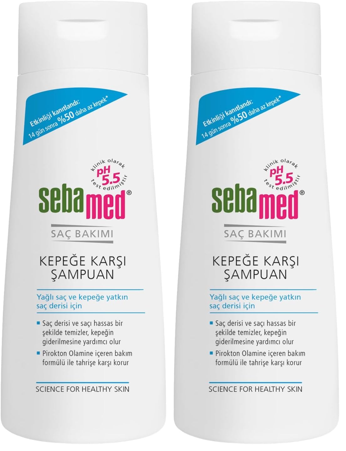 Sebamed Kepek Karşıtı Pirokton Olamin İçerikli Yağlanma Önleyici Etkili Şampuan 200 ml (2 paketi)