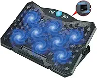 Base Gamer para Notebook com 8 Ventoinhas RGB Silenciosas – Refrigeração Potente, Altura Ajustável e USB Extra – Suporte até 19' ORSP252