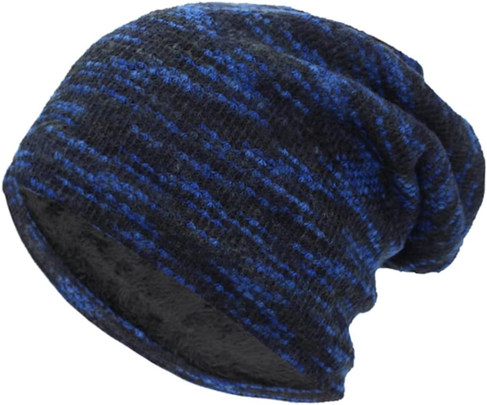 VIDI Knitted Hat Women Skullies Beanies Winter Hats for Men Bonnet Striped Caps Warm Baggy Soft Female Wool Male Beanie