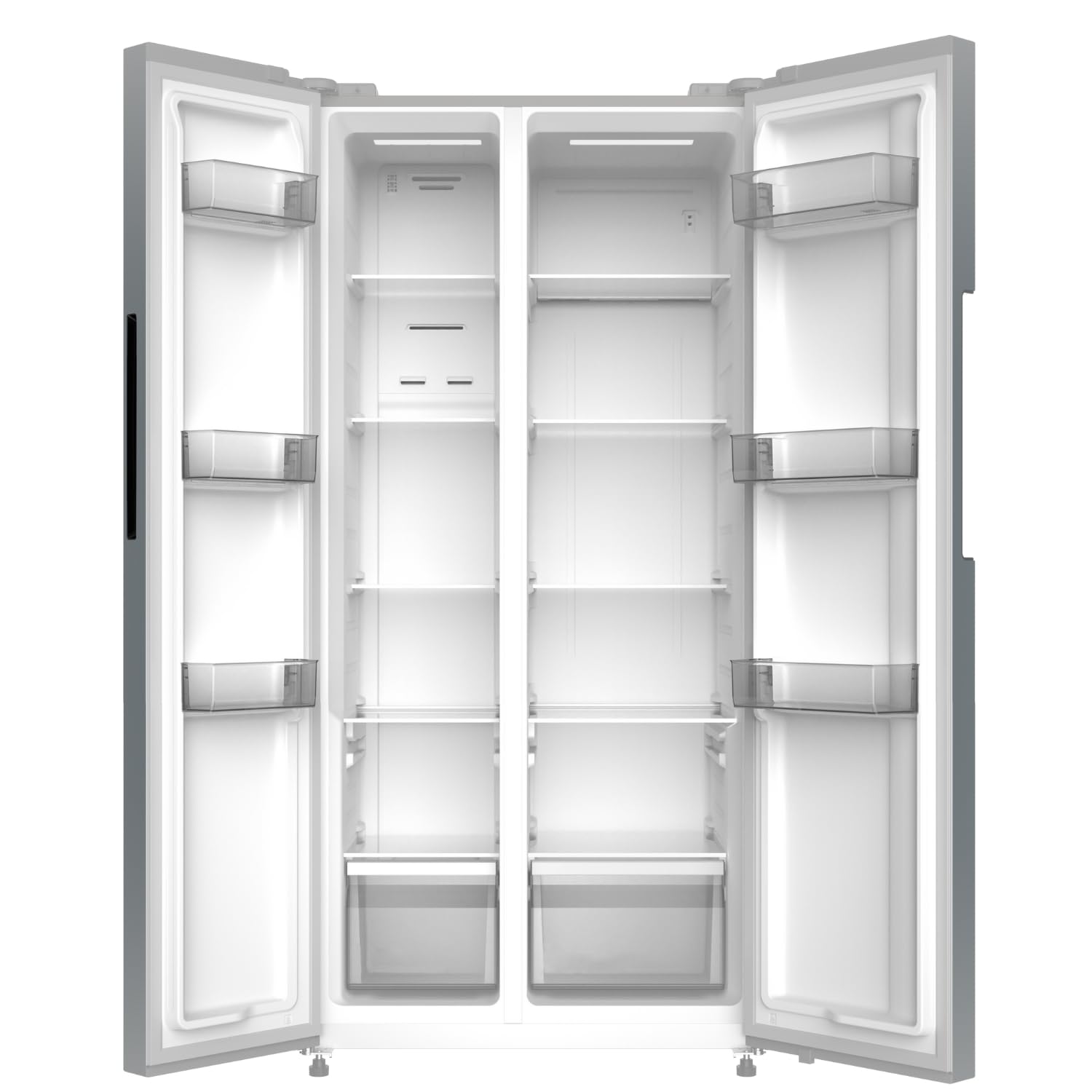 First One Réfrigérateur Side by Side 444L FSBS444IX Inox Distributeur d'eau