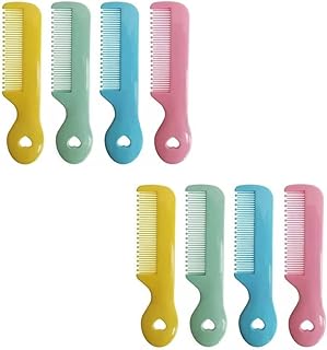 8Pcs Colorful Round Tip Bristles Baby Cute Comb Baby Grooming For Sensitive Scalp Skin, for Nursery Newborn Infant Girl Boy Kids Comb Baby Grooming and Healthcare Kits