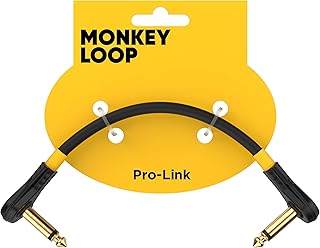 Monkey Loop Pro Link Pedal Guitar Patch Cable 20 cm Jack Acodado a Jack Acodado