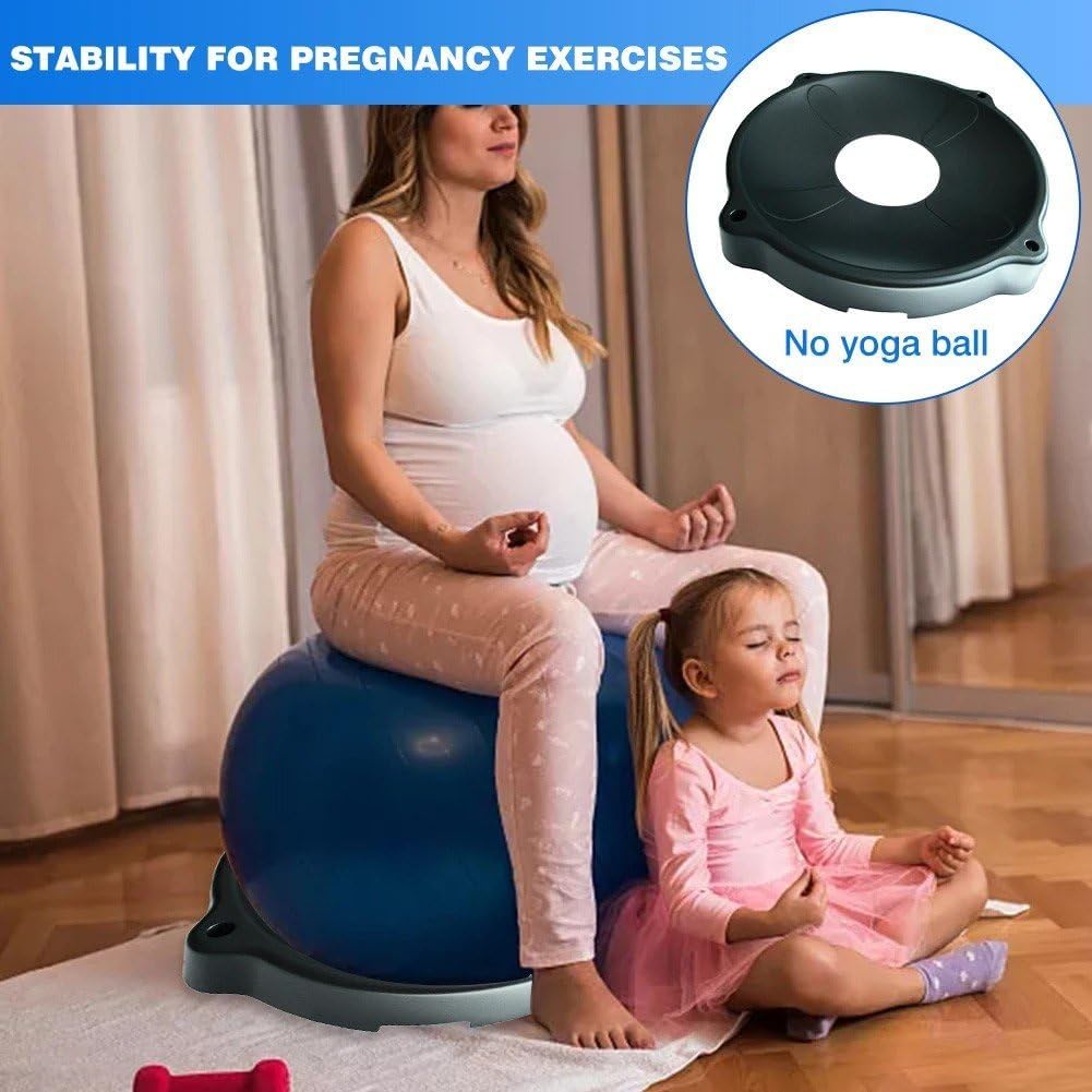 Yoga Ball Base, Exercise Ball Chair Gymnastic Fitness Pilates Ball Base Yoga Ball Fixed Base for Exercise Gym Training