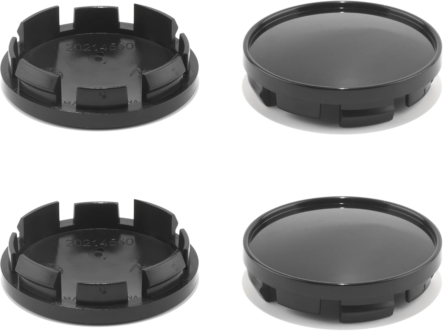 4Pcs Wheel Center Caps for Toyota/Audi/Subaru FR-S 86 A3 A4 A5 A6 A8 S4 S5 S6 TT AllRoad Forester Legacy Tribeca XV Crosstrek Outback WRX Outer 61mm(2.4in) Inner 55.5mm(2.18in) Black Hub Caps