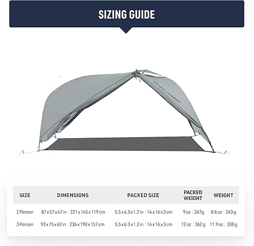 Miniatura 6 de Sea to Summit Telos Lightfoot - Huella para tienda de campaña, 3 personas