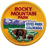 Rocky Mountain National Park Patch 2.5' Round - Iron On or Sew On - Estes Park Colorado Souvenir