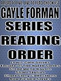  GAYLE FORMAN: SERIES READING ORDER: A READ TO LIVE, LIVE TO READ CHECKLIST [Lewis Cole Series,Empire Of The North Series] (English Edition)
