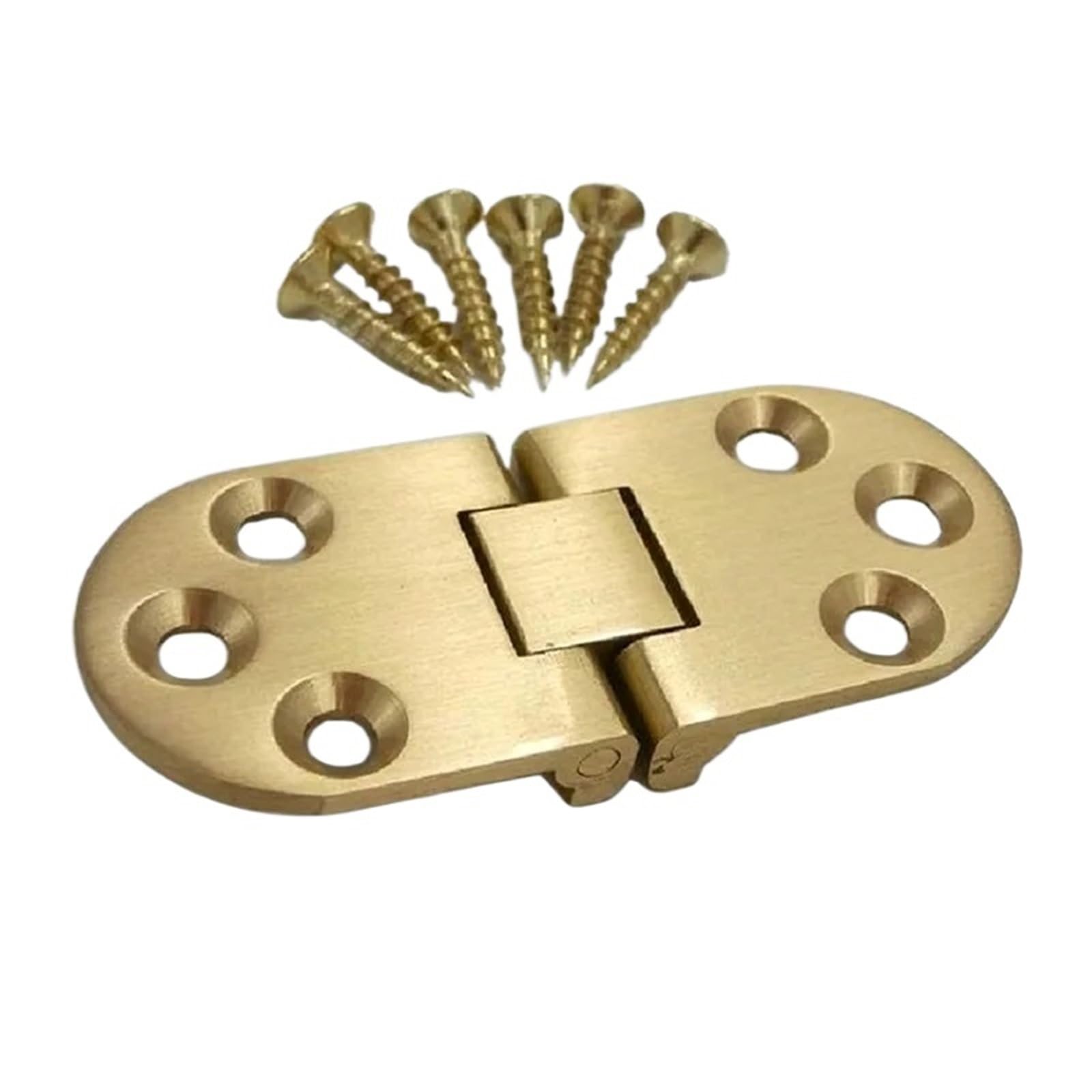 1Pcs Flip Round Table Hinge 180 Degree Concealed Folding Table Hinges(2.0mm Thickness)