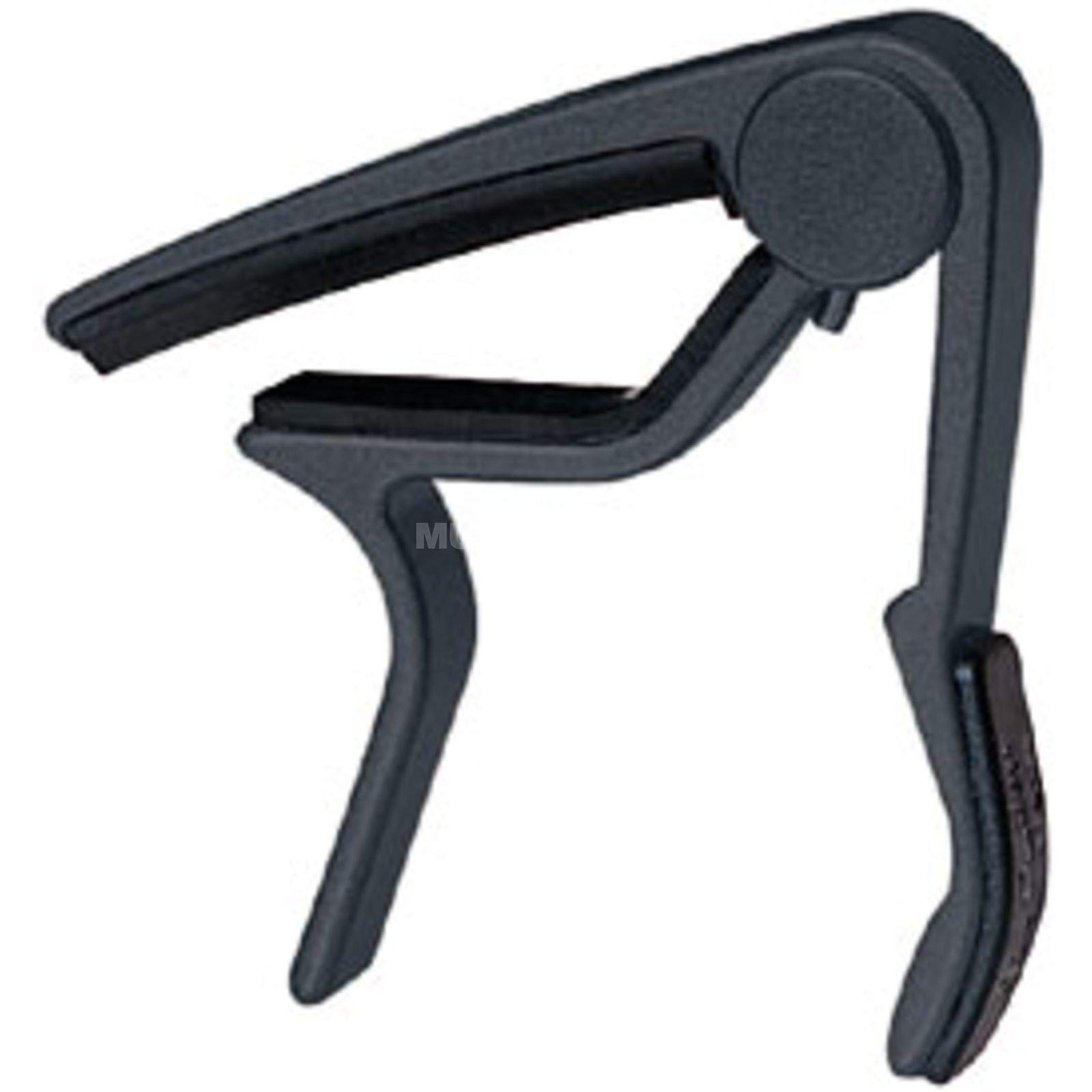 Mustang One Handed Trigger Guitar Metal Capo Quick Change For Ukulele, Electric And Acoustic Guitars (BK)