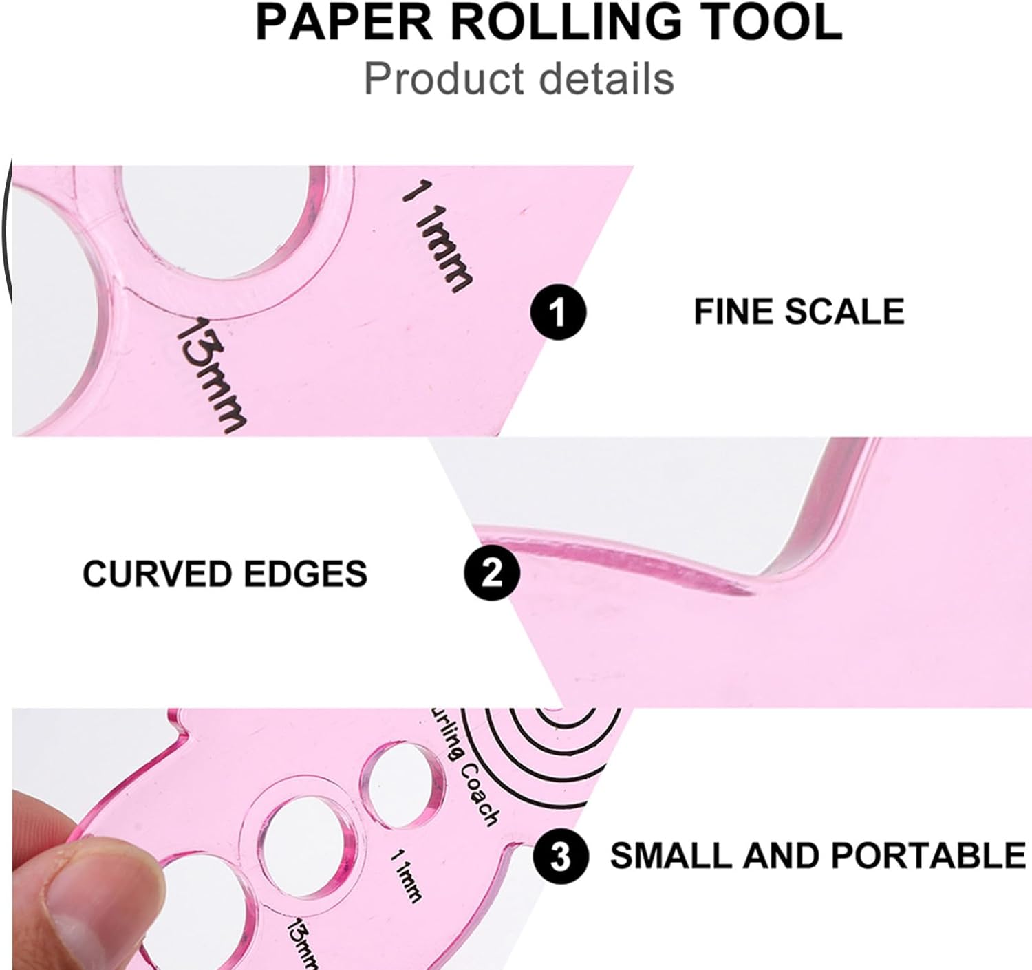 IWOWHERO 10pcs DIY Paper Curling Tool Quilling Paper Tool Quilling Device Great for