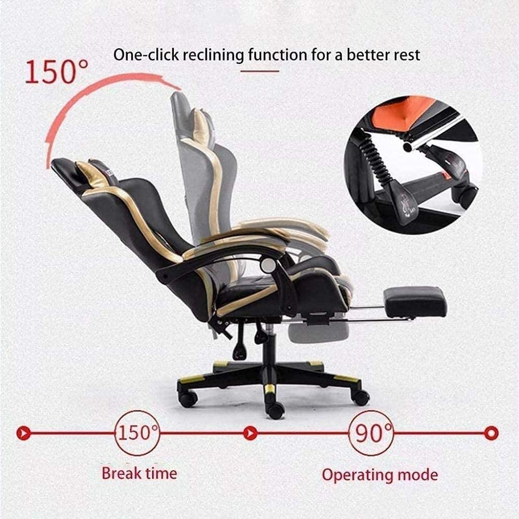 para el hogar, cómoda silla giratoria elevadora, silla para deportes electrónicos, silla para juegos con respaldo alto, ajustable con reposapiés, silla para computadora, silla para arrodillarse, silla