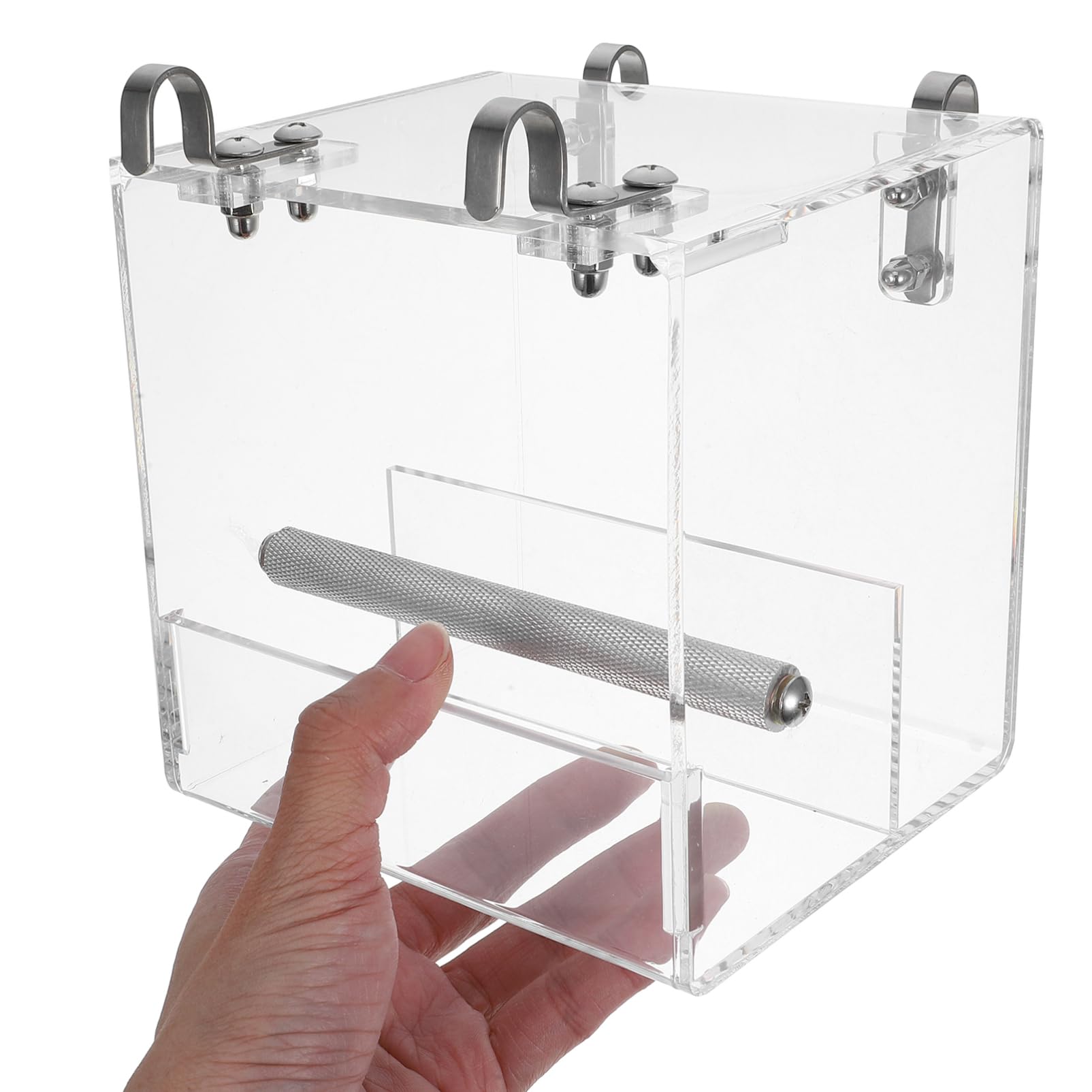 Mangeoire à Oiseaux Automatique pour Perroquet, Plastique, Bol | Design Suspendu, Installation Facile, Usage Maison et Cage, Adapté aux Petits Oiseaux