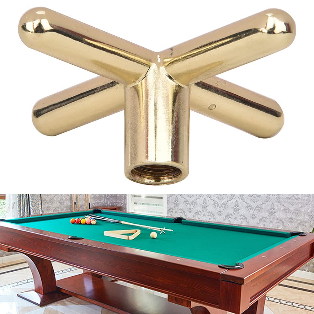 aqxreight Metal Anti Slip Billiards Snooker Pool Rest Bridge Holder Billiard Accesorio (cruz)