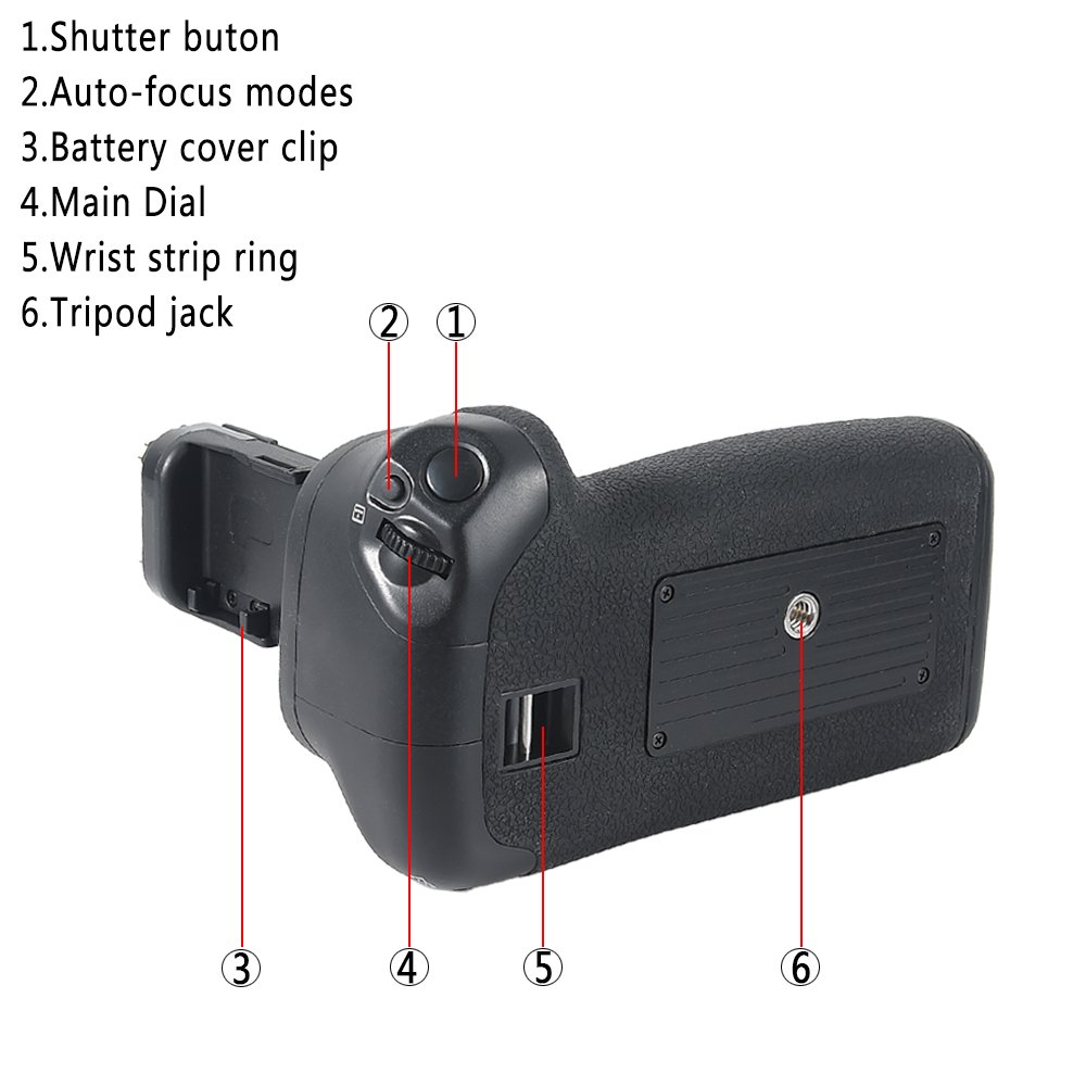 DSTE® Pro BG-E14 - Impugnatura verticale per batteria per fotocamera digitale SLR Canon EOS 70D come LP-E6