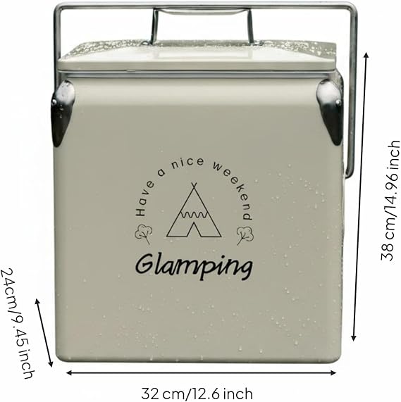 13 L 13L Insulated Chiller Food-Grade Portable Insulated Ice Box Easy to Clean for Upscale Camping, Explorer Standard