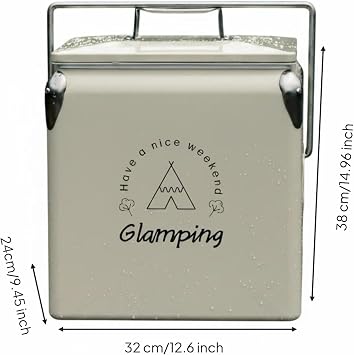 13 L 13L Insulated Chiller Food-Grade Portable Insulated Ice Box Easy to Clean for Upscale Camping, Explorer Standard