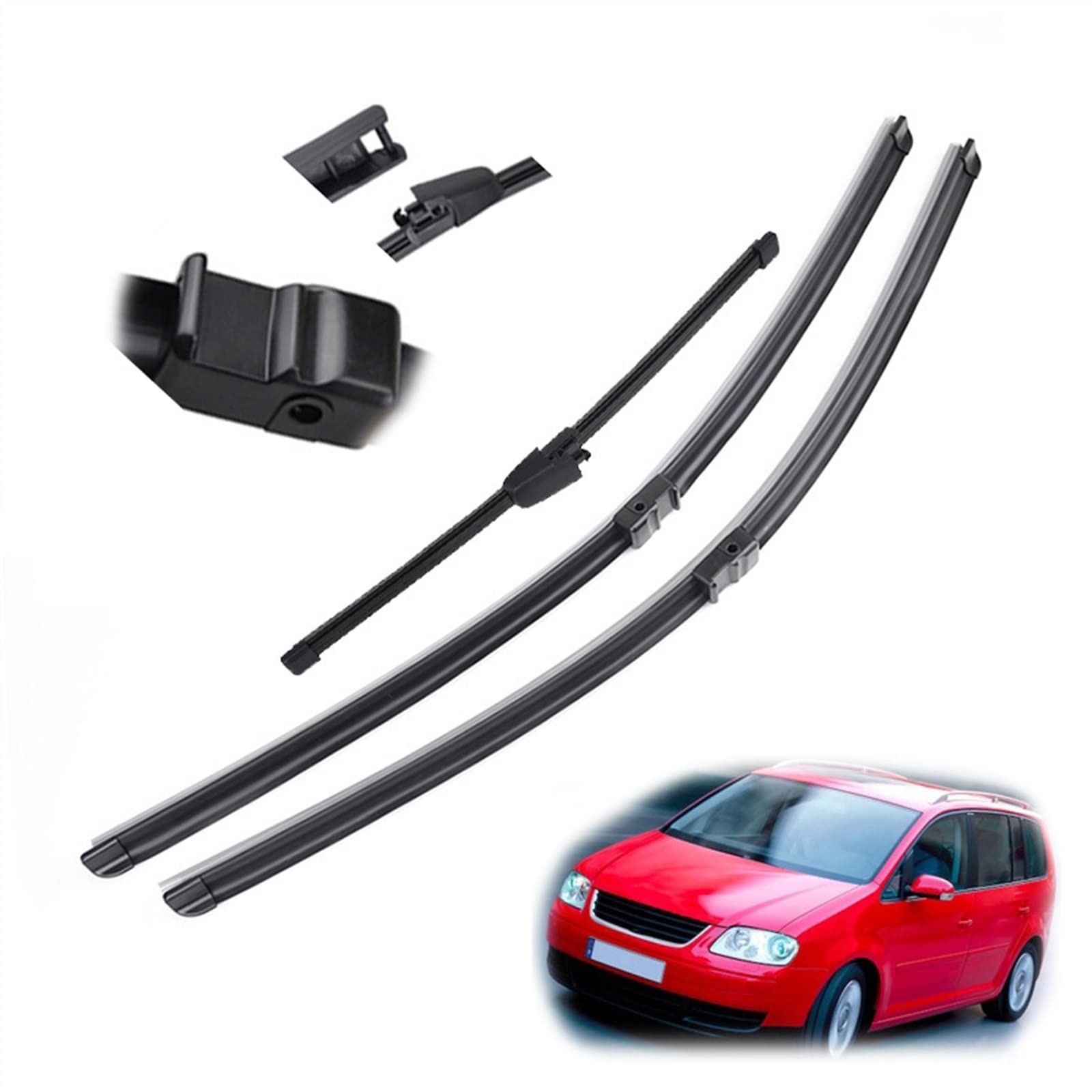 Kit essuie-glace Renault Sandero 1 avant et arrière balais de voiture de 2007 à 2012