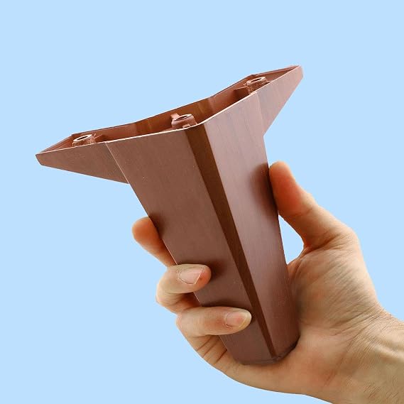 Mobilya TV Ünitesi Çekyat Koltuk Kanepe Destek Ayağı 12 cm 6'lı Set Kahverengi Baza Ayak