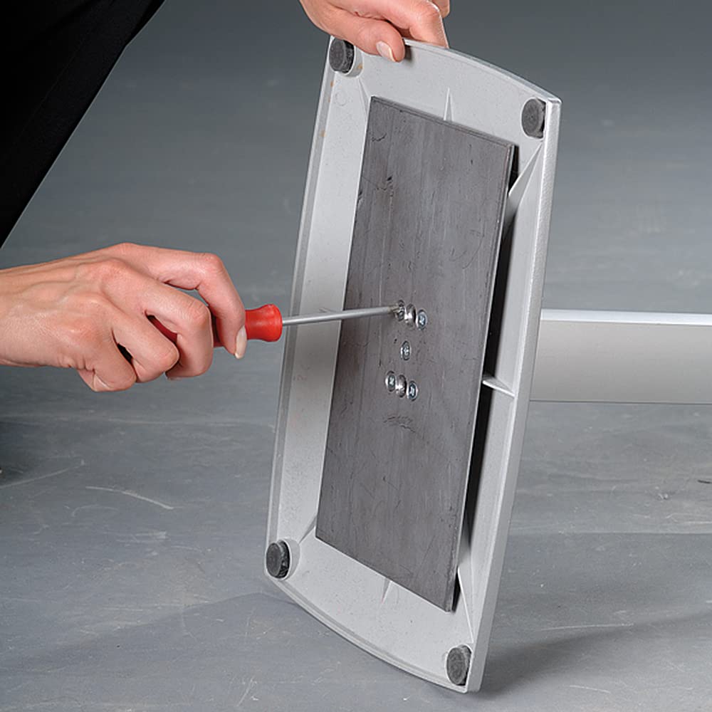 DisplayLager - Infoständer, Höhenverstellbar, Sehr Robustes Design. Für Quer/Hochformat Einsatz (A4)