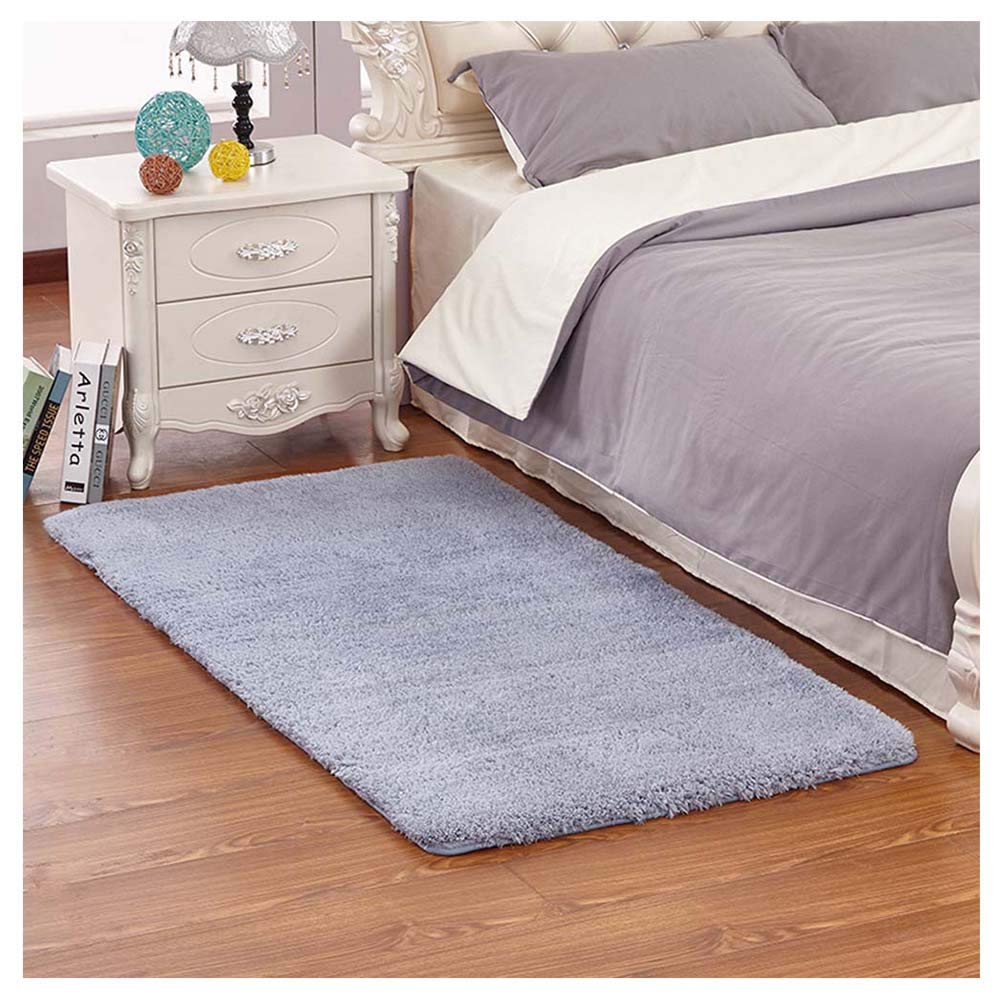 GUOCU Tapis Ultra Doux Tapis Moelleux De Salon Modernes Adaptés À La Chambre À Coucher des Enfants Décor À La Maison De La Chambre À Coucher Décoration Intérieure,Gris,120x200cm