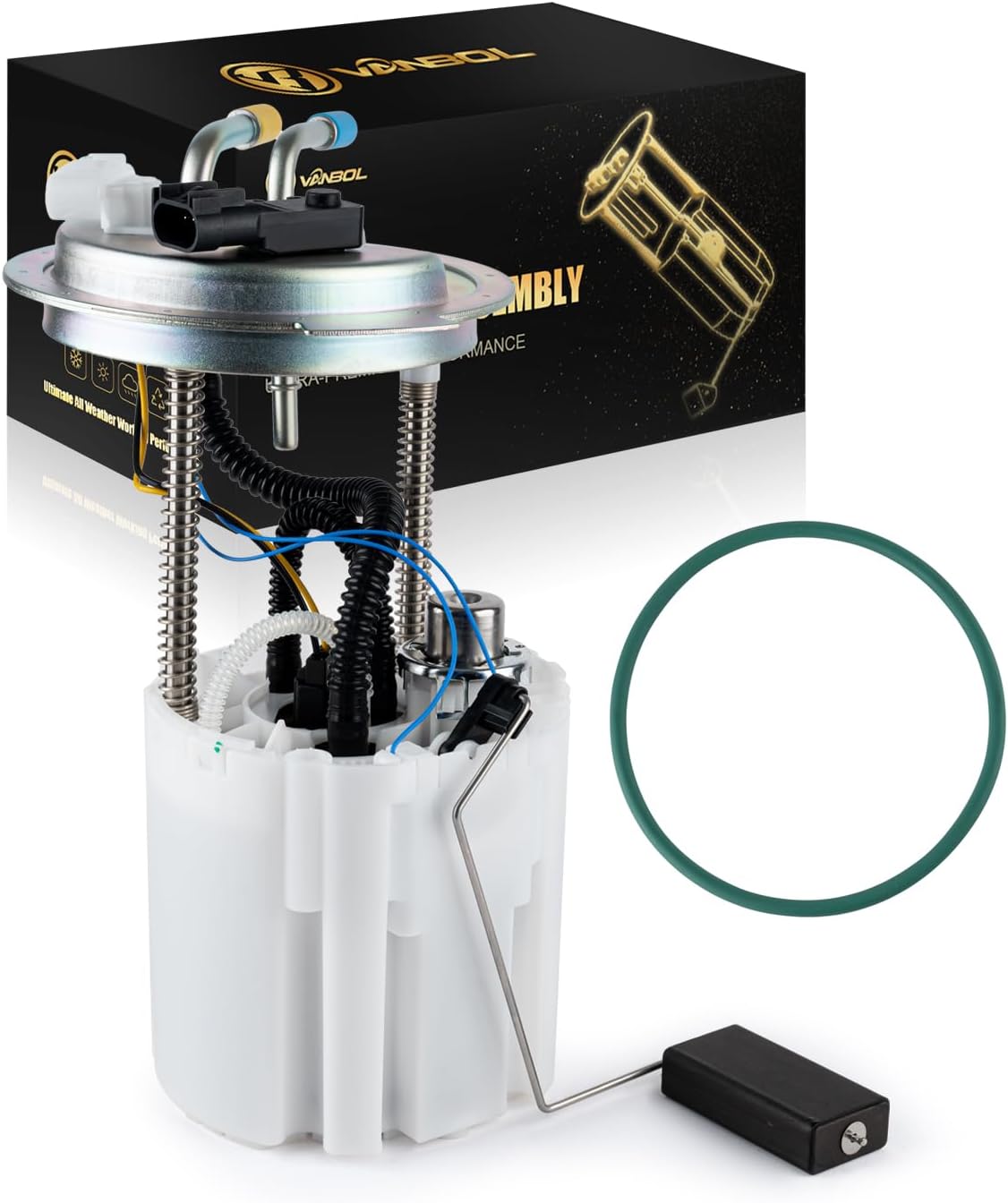 Electric Fuel Pump Assembly Compatible with 2008-2014 Chevy Tahoe 2008-2014 GMC Yukon 2009-2014 Cadillac Escalade V8 5.3L 6.2L Replace E3768M 19206650 with Sending Unit