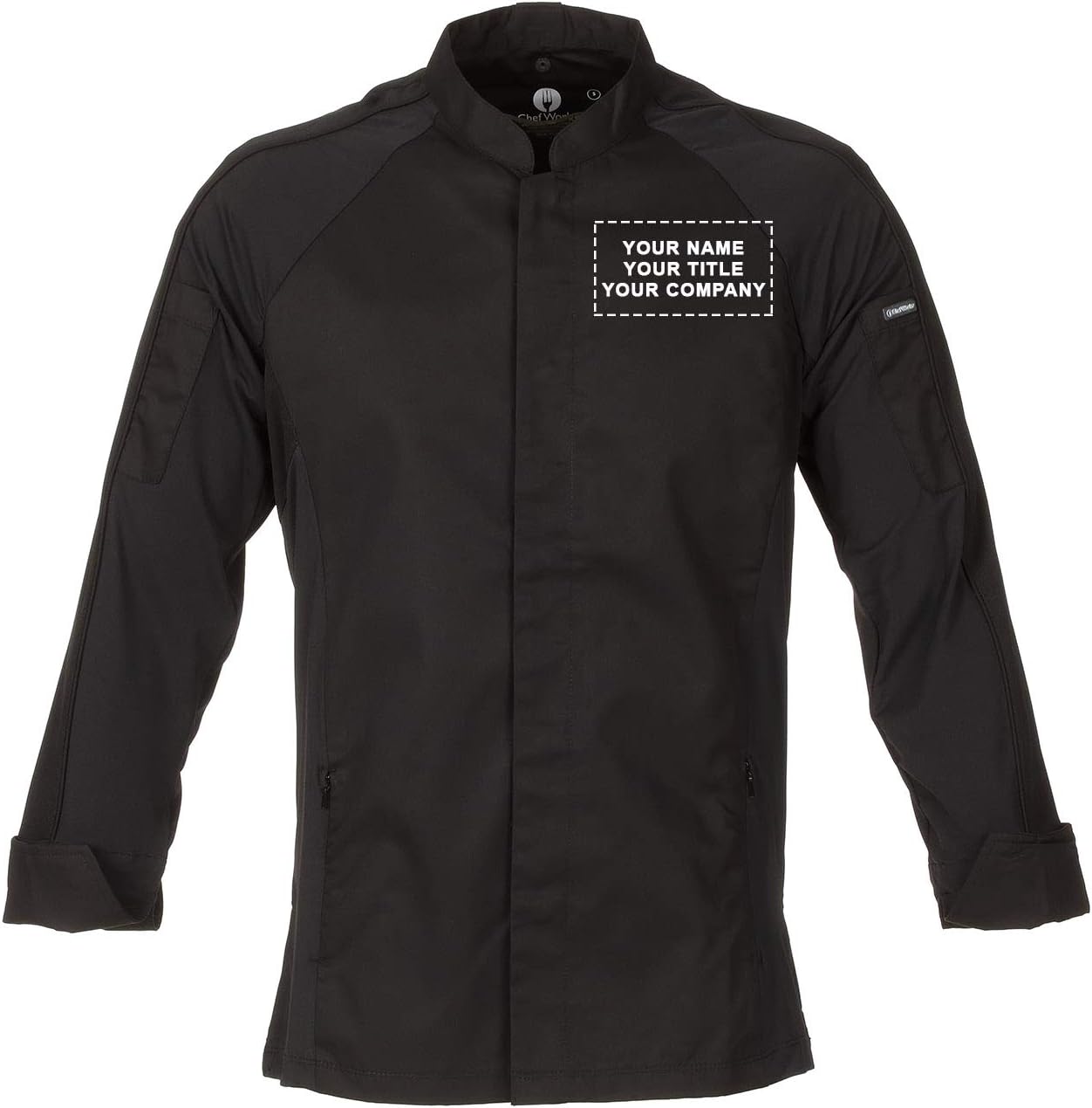 Chef Works Custom Embroidered Mens Valencia Chef Coat