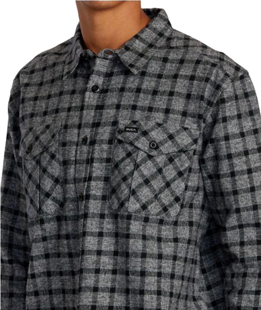 RVCA Men's Hughes Flannel Long Sleeve Woven