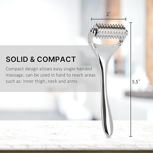 Miniatura 7 de Rodillo de acupresión, rodillo de masaje de acupuntura para alivio del dolor de cuello, cabeza, manos y relajación muscular