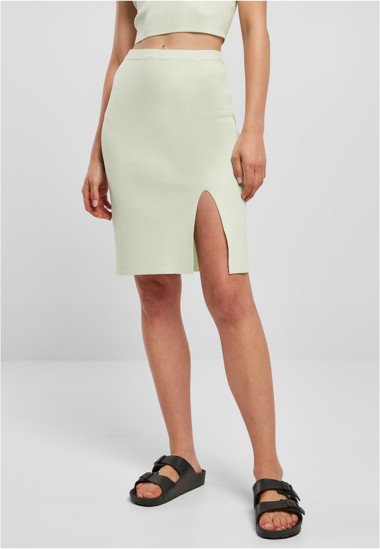 Urban Classics Spódnica Kobiety Ladies Rib Knit Skirt